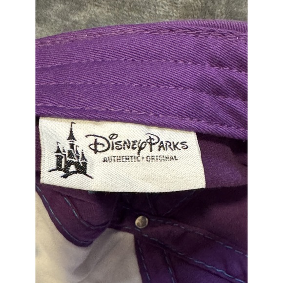 Disney Parks Hat Cap Strap Back Purple Plaid Mickey Mouse Rhinestone Womens OSFA - Picture 10 of 12